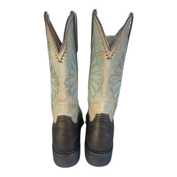 Ariat Women’s Round Up Rio Dark Bronze Leather Western Boots Size-8.5B - Picture 7 of 13